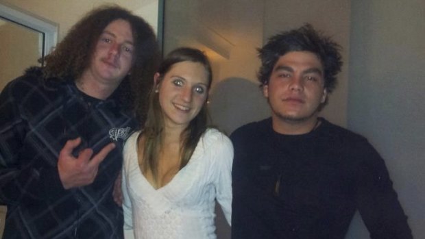 Gold Coast car crash: from left Allan Sullivan, Natasha Maggs and Kody Williams.