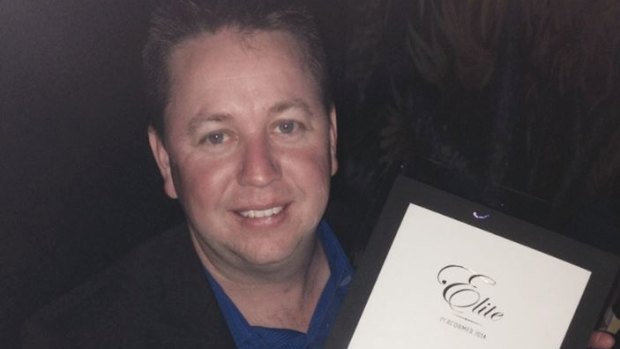 Damien Mills claims an award for mortgage broking just months before he drowned off Leighton Beach 