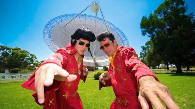 Hipsters: Elvis in stereo at the Parkes Elvis Festival.