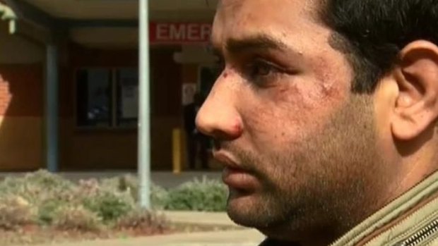 Cab driver Akbar Ali was allegedly assaulted by four teenagers who he says refused to pay a fare. 