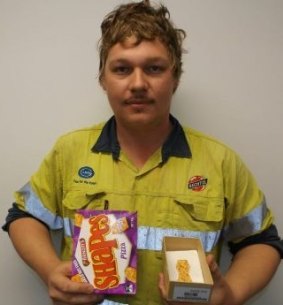 Maryborough man Russell Waldock is selling a conjoined Pizza Shape on website Gumtree.