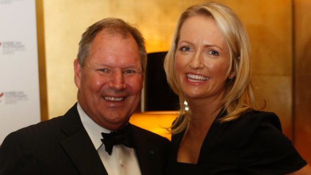 Lord mayor Robert Doyle with wife Emma Page Campbell in 2010.