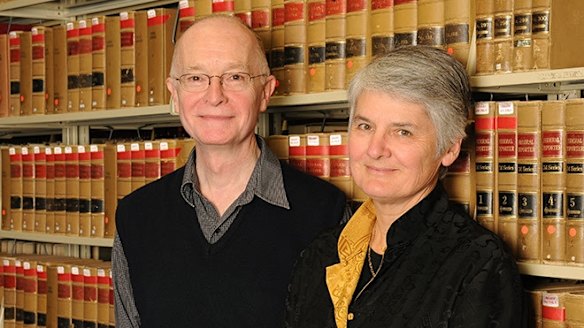 New Christ's College Master Jane Stapleton and her husband Professor Peter Cane – who are leaving the ANU for Cambridge.
