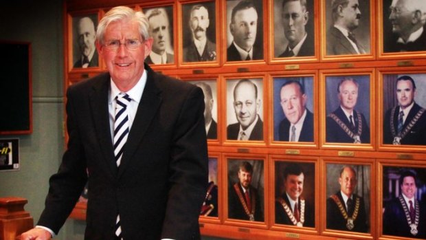 Hornsby mayor Steve Russell says he has fallen out with members of the party over his stance on council mergers.