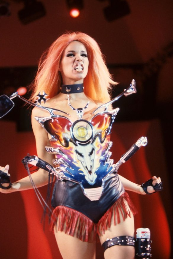 The Harley Davidson-inspired Motorcycle Corset worn by Niki Taylor as part of Mugler's Spring/Summer 1992 was later recreated for Beyoncé’s  ‘I Am…’ world tour.