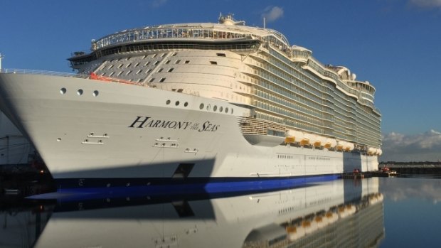 World's largest cruise ship, Harmony of the Seas.