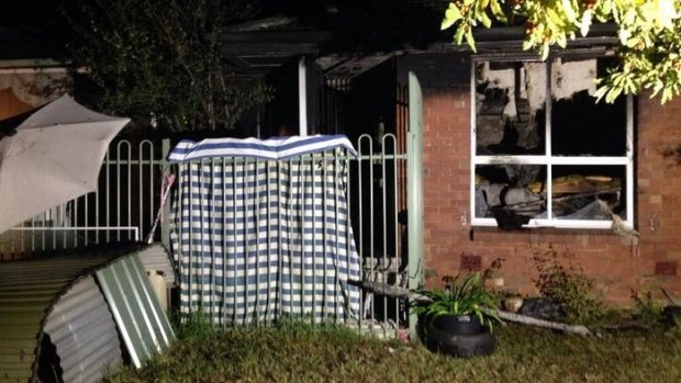 A house at Heidelberg West was gutted by fire.