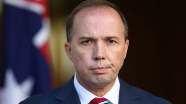 Immigration Minister Peter Dutton met with PNG's Prime Minister on Wednesday.