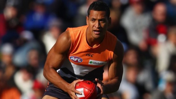 Flashback: Israel Folau in action for the Giants.