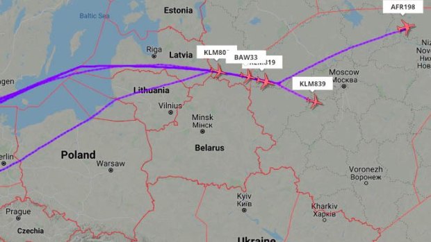 European airlines are now avoiding Belarussian airspace.