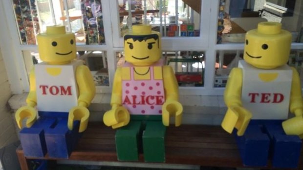 "Alice" the Lego statue back in her rightful spot after she was stolen from a Turner home late last week.