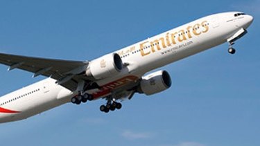 The Emirates flight was forced to land at Brisbane Airport.