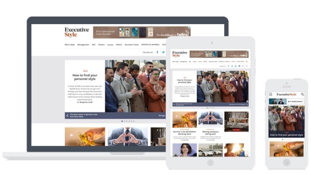 Executive Style's clean new design works across all your devices.