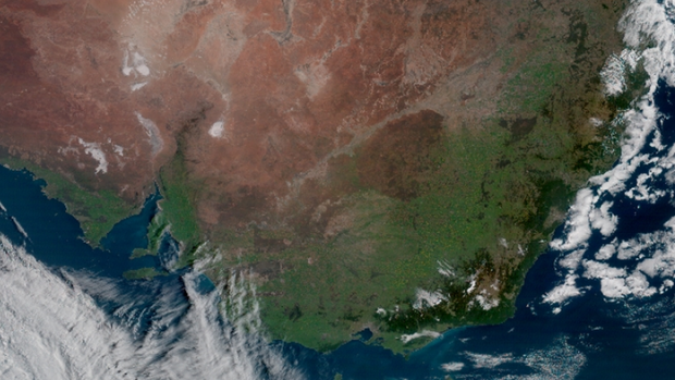 Near cloudless skies seen over south-eastern Australia on Friday morning.