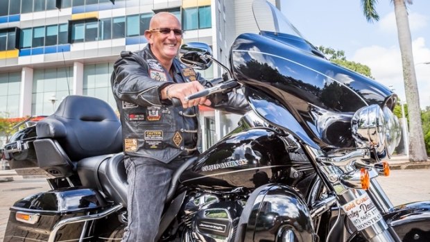Gold Coast man Greg Kelly is riding a Harley-Davidson to raise funds and awareness for the 413,000 Australians living with dementia.