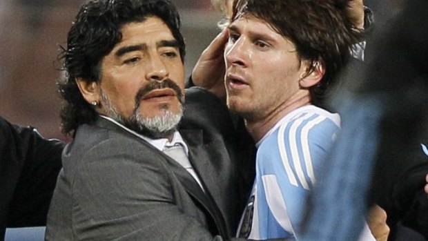 In Diego Maradona's shadow: this is Messi's chance to to join the greats by winning a World Cup.