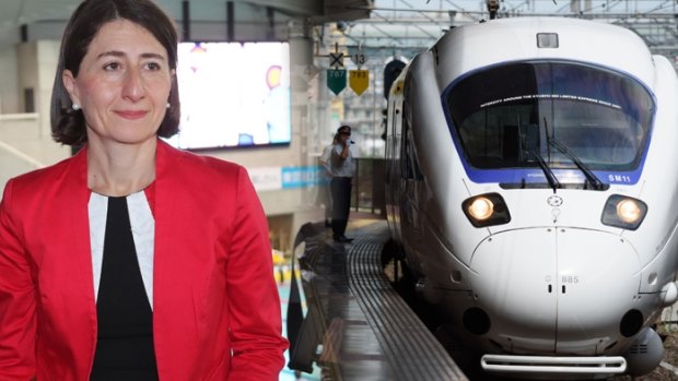 NSW Premier Gladys Berejiklian is warming to the idea of Australia's own "bullet train".