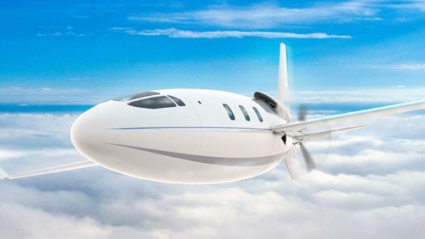 The prototype has no windows but the passenger version on the plane would feature them, Otto Aviation says.