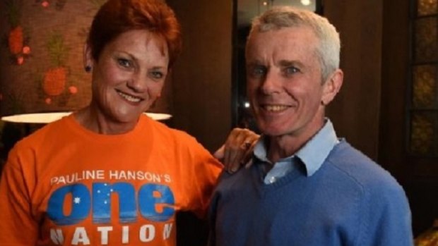 Malcolm Roberts with One Nation leader Pauline Hanson. 