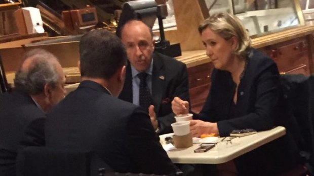 Marine Le Pen pictured at Trump Tower on Thursday.