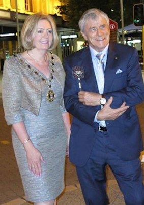 Lisa Scaffidi and good friend, Seven West Media chairman Kerry Stokes.