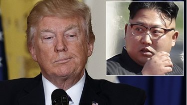 Donald Trump and Kim Jong-un. 