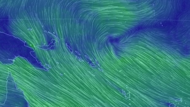A tropical low over the Solomon Islands may develop into another cyclone.