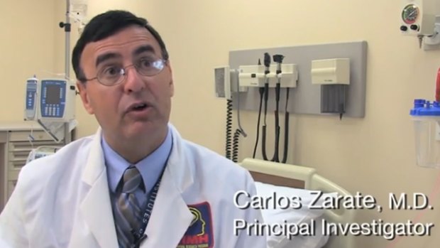 Carlos Zarate, the US National Institute of Mental Health's chief of neurobiology and treatment of mood disorders, has led the research on ketamine.