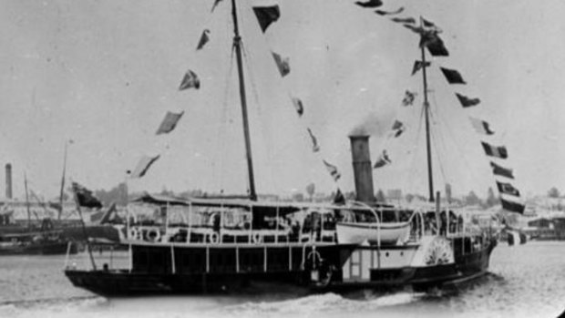 The Queensland government yacht, the Lucinda, which played a surprise role in the Australian Constitution.