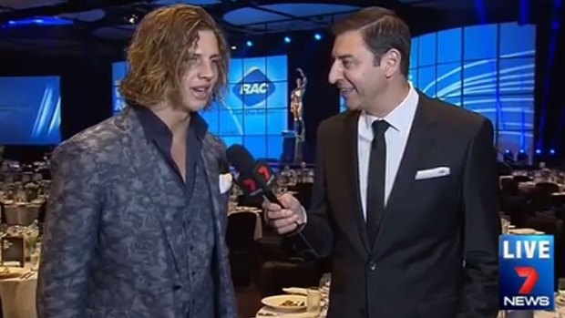 When Nat Fyfe stood next to Basil Zempilas at last year's WA Sports Star awards, the pair appeared on par height-wise.