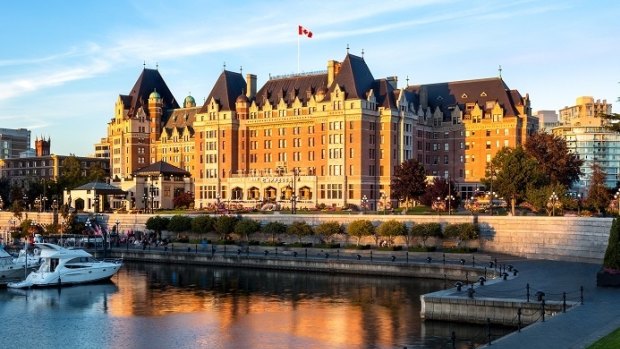 Fairmont Empress hotel in Victoria, British Columbia, Canada.