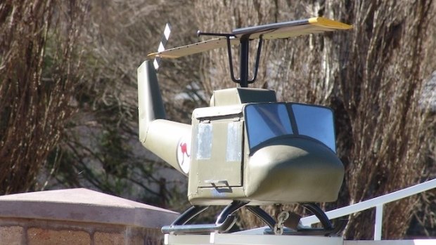 Helicopter letterbox near Araluen.