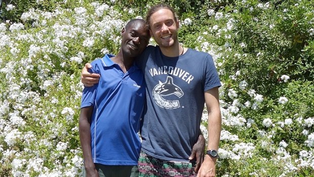 Homeless Tanzanian Kin's luck began to take a turn for the better after he met Jonathon Strzina.
