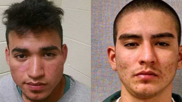 Daniel Ramos, left and Juan Espinal Rapalo, both charged ... Photos of the other accused have not been released due to their age at the time of the alleged murder.