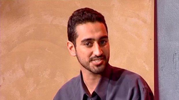 Waleed Aly on community TV show <i>Salam Cafe</i> in 2006.