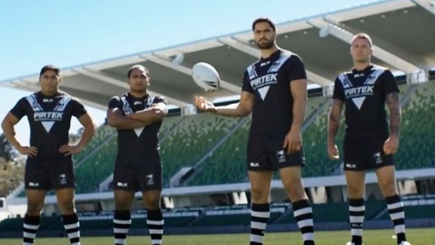 New Zealand's promotional video for the world cup features Jessie Bromwich, third from left, and Shaun Kenny-Dowall, far right.