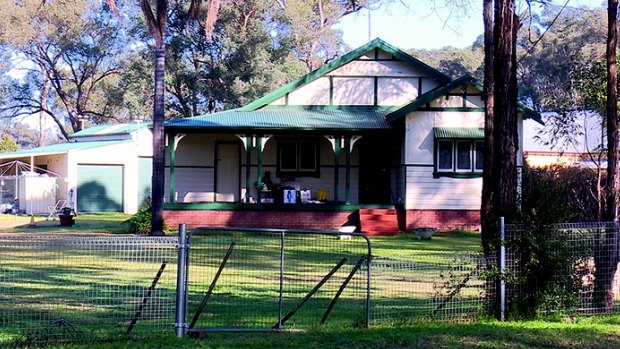The house on a property in Berkshire Park in Sydney's west where a bull attacked its owner.  