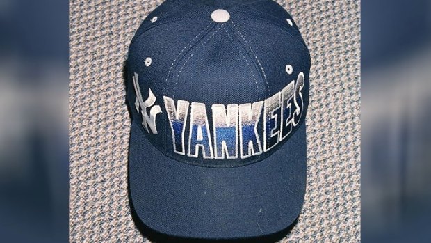 A replica of the baseball cap Gerard was wearing.