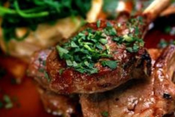 Pork chops with cavolo nero (or use silverbeet).