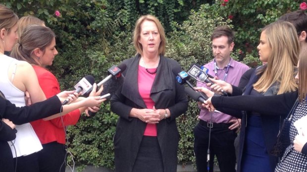 Police Minister Michelle Roberts has hit out at the Liberals' trial of stab vests.