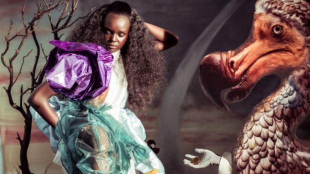 Australian model Duckie Thot poses for the 2018 Pirelli Calendar.