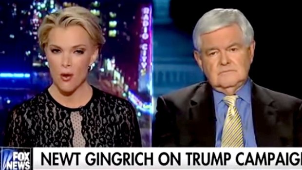 Showdown: Newt Gingrich and Megyn Kelly.