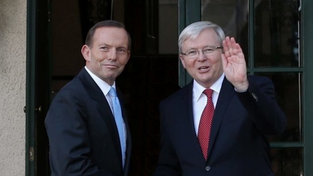 Tony Abbott and Kevin Rudd. It seems prime ministers find joblessness harder to accept.