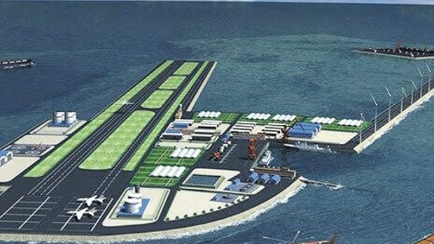 Artificial islands, like this one planned by China, are causing alarm around the South China Sea.