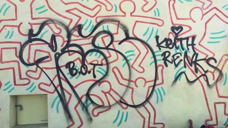 Collingwood S Keith Haring Mural Victim Of Third Graffiti Attack