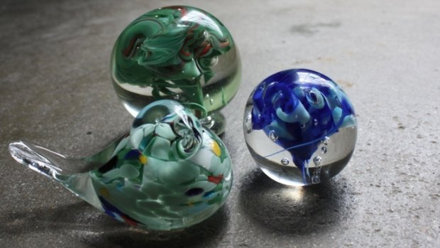 Making your own paperweight is a program designed just for kids at Canberra Glassworks.