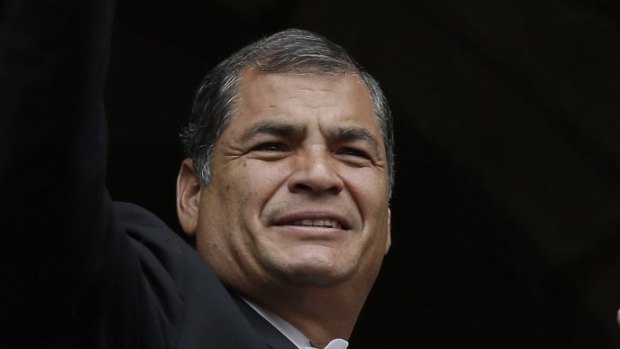 Ecuadorian President Rafael Correa.