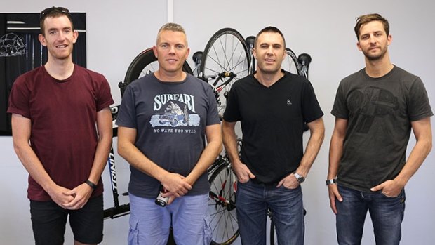 The Cycliq team (l-r): Anthony Minchin, Andrew Hagen, Kingsley Fiegert and Ryan Chatfield.