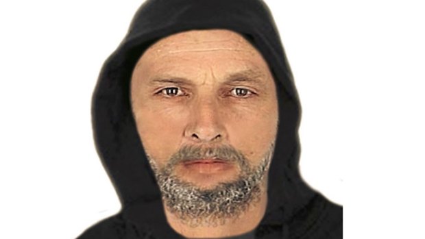 A computer-generated image of a man police wish to speak to over the Abbotsford incidents.