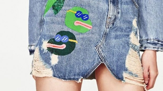 Critics complained that images of frogs on the Zara skirt resembled alt-right hate symbol Pepe.